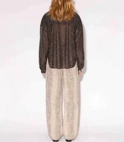 Chemise Disco Bijou Noir