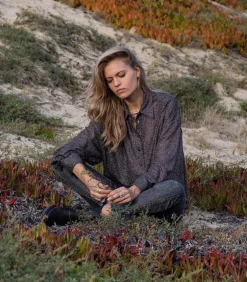 Chemise Disco Bijou Noir