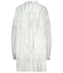 Chemise Oversize Mykonos Tie & Dye Water Green