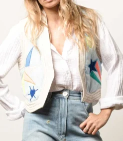 Chemise Scout En Gaze De Coton White