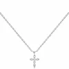 Collier Celeste Simple Or Blanc Et Diamants