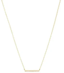 Collier Mini Barre Diamants