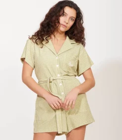 Combishort Ibiza Vichy Vert