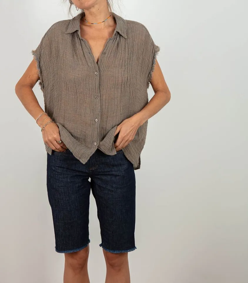 Cycliste Kathleen En Denim Indigo