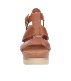 Espadrilles Compensees Abbot Strap Cognac