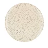 Grande Assiette En Ceramique "Pois Noirs"