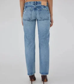 Jean Droit Bostania Taille Basse Bleu