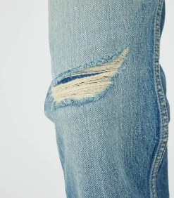 Jean Mckellar Wide Straight Selvedge Blue