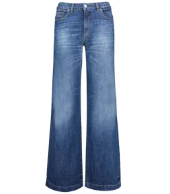 Jean Nadia Palazzo Over Clean Bleu