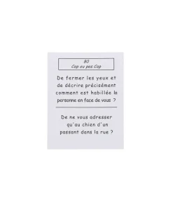 Jeu De Cartes "80 Cap Ou Pas Cap"
