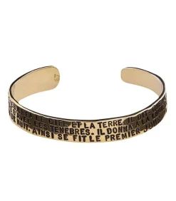 Jonc "Genese" En Vermeil