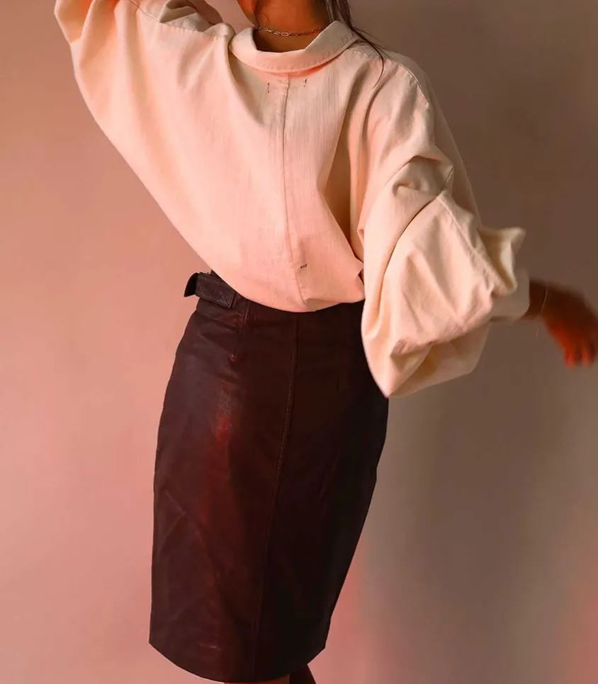 Jupe En Cuir Bertille