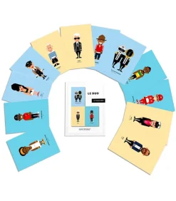 Lot De 12 Cartes Postales "Pop Culture" Le Duo