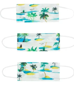 Lot De 3 Masques Palm Island