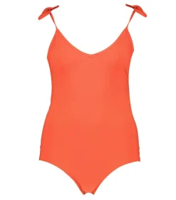 Maillot De Bain Une Piece Swan Orange
