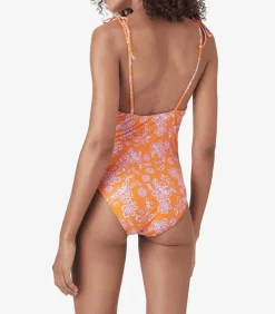 Maillot De Bain Une Piece Orion Tropicana Orange