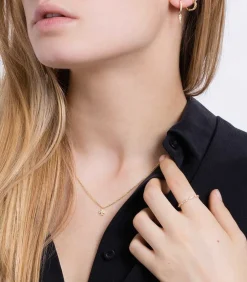 Mini Creole Fleurs Du Mal Or Jaune