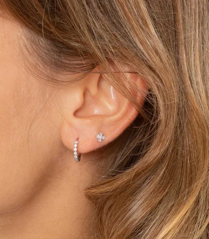 Mini Creole Madame Bovary Or Blanc Et Diamants