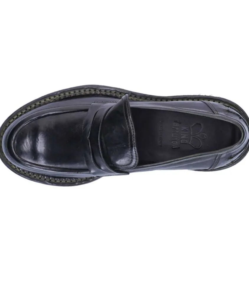 Mocassins En Cuir Kaki