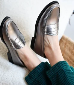 Mocassins Weejun Penny Loafer Argent