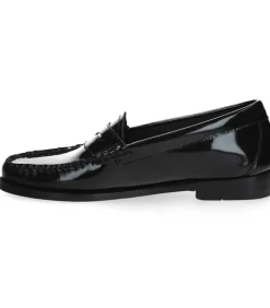 Mocassins Weejuns Penny Wheel En Cuir Verni Noir