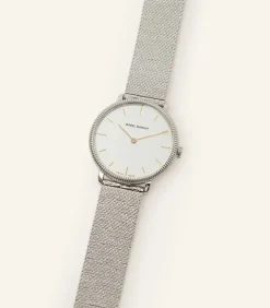 Montre 10.05 Cadran Rond Argente - 2 Bracelets