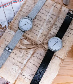 Montre 10.05 Cadran Rond Argente - 2 Bracelets