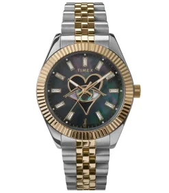 Montre Timex X Jacquie Aiche Black Mother Of Pearl