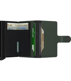 Porte-Carte Miniwallet Matte Green Black