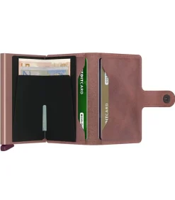 Porte-Carte Miniwallet Vintage Mauve