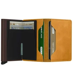 Porte-Carte Slimwallet Vintage Ocre