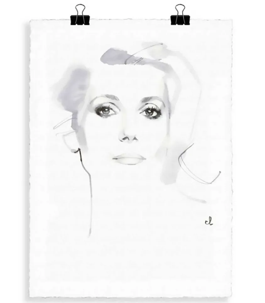 Portrait D3 Catherine Deneuve 56 X 76 Cm