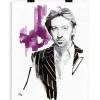 Portrait G1 Serge Gainsbourg 56 X 76 Cm
