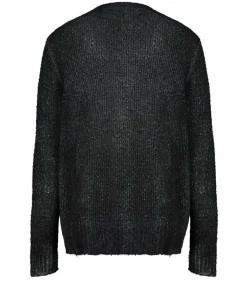 Pull En Maille Col V Nero