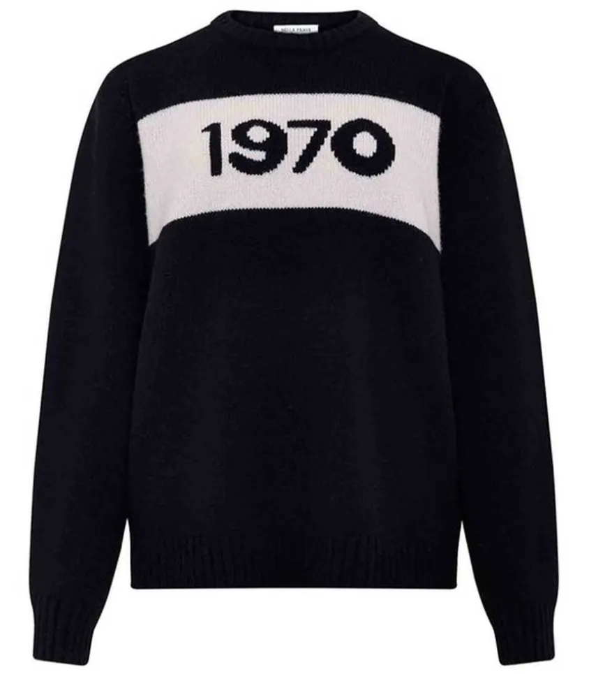 Pull Oversized 1970 Merinos Noir