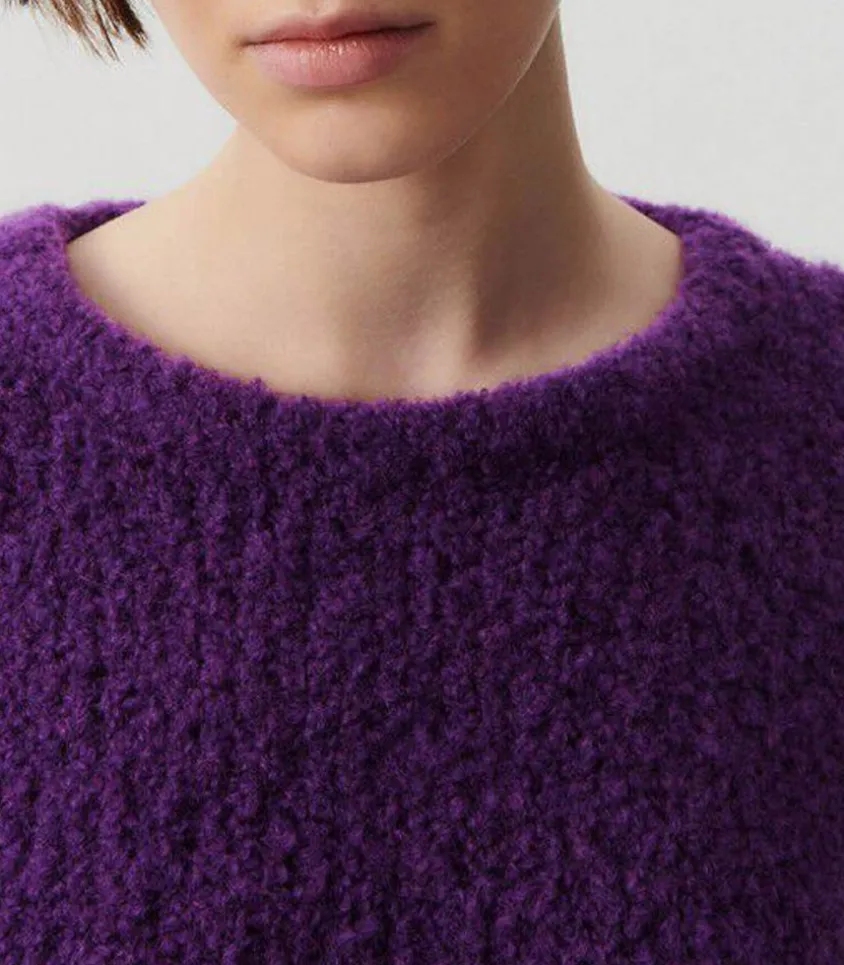 Pull Zolly Aubergine Chine