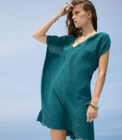 Robe Courte Alexandrie Emeraude X Jane De Boy