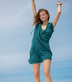 Robe Courte Alexandrie Emeraude X Jane De Boy