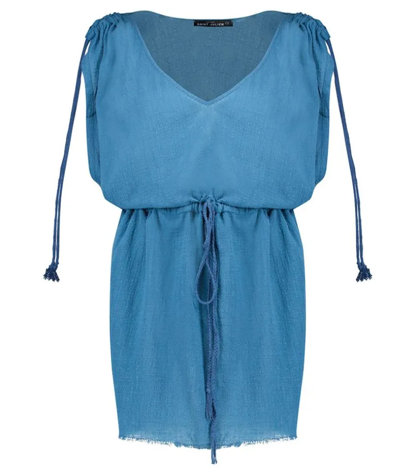 Robe Courte Alexandrie Petrole