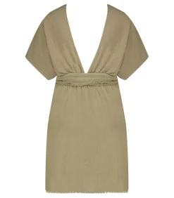 Robe Courte Empire Khaki