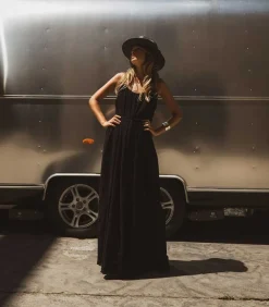 Robe Plissee Palm Beach Noire