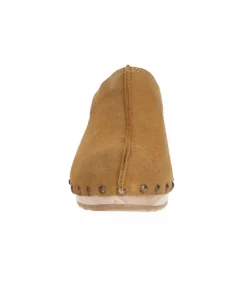 Sabots Coline Cuir Velours Tan