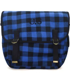 Sac U.S Grand Toile Ecossais Bleu