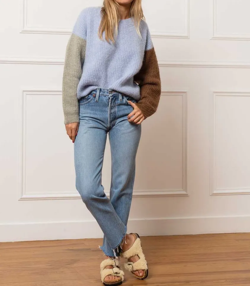 Sandales Shearling Champagne/Camel