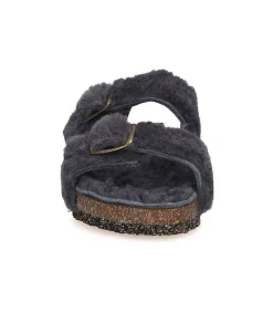 Sandales Shearling Gris/Gris