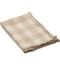Serviette Bourdon Toile Vintage Vichy 43 X 43 Cm