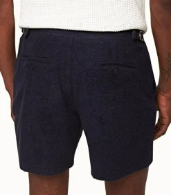 Short De Bain Homme Bulldog Towelling Night Iris