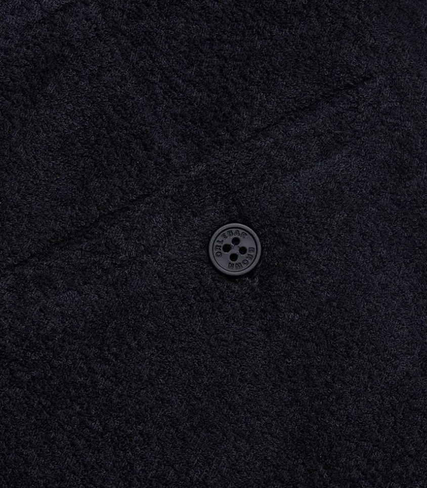 Short De Bain Homme Bulldog Towelling Night Iris