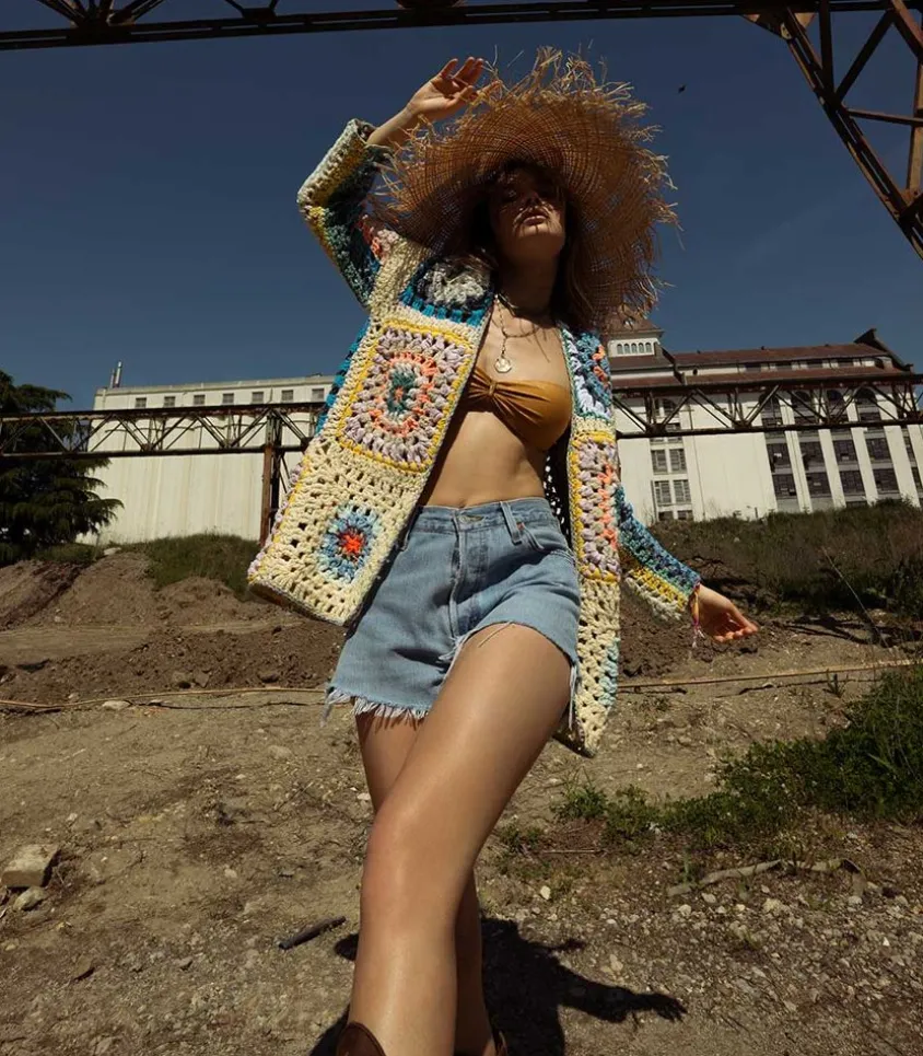 Short En Denim Upcycle Indigo