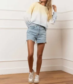 Short En Jean Cutoff Faded Vintage Indigo